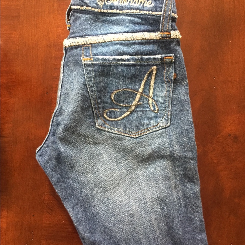 Diamond embellished jeans